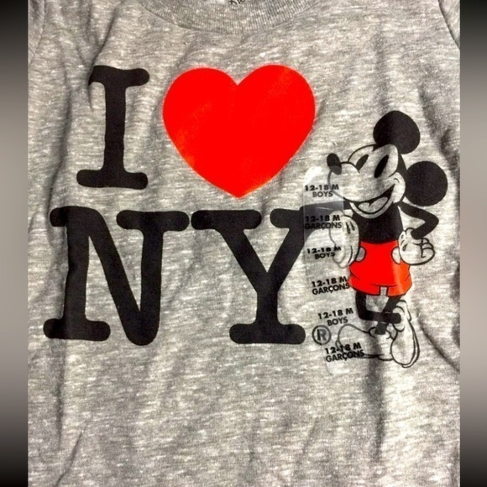 NWT Mickey Mouse “I Love NY” Shirt